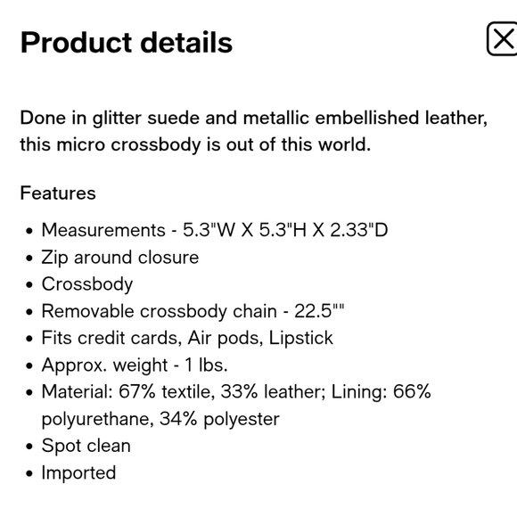 NWT Kate Spade Spaced Out Crossbody Bag w/detachable strap☄️🌖🌘☄️🌓 - Picture 10 of 12